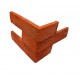 Płytka ceglana Rustykalna- rustykalna płytka z cegły na ścianę - kominek z cegły