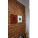 Płytka ceglana Anna - rustykalna płytka z cegły na ścianę - kominek z cegły